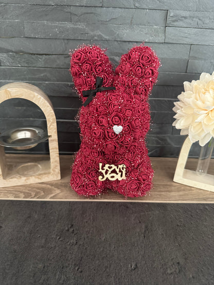 Lapin floral Éclat d’amour ❤️🌹