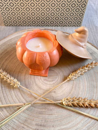 🎃 Maison d’Automne — Bougie artisanale en jésmonite
