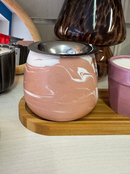 Brûleur de parfum|fondant en jesmonite artisanal – Décoration & bien-être | L’univers d’Elsa