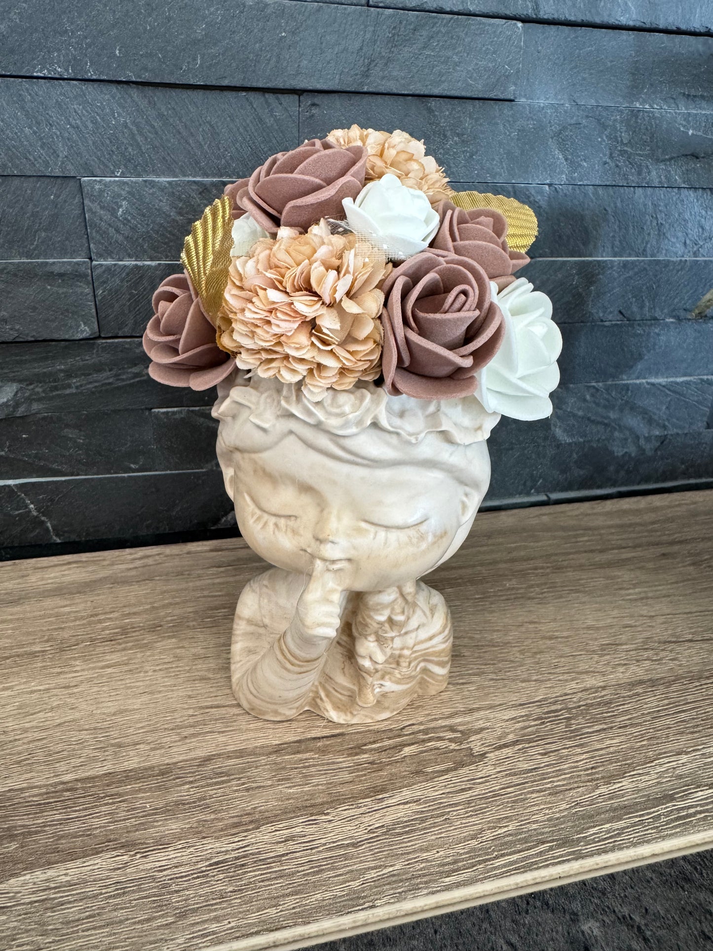 Buste petite fille florale