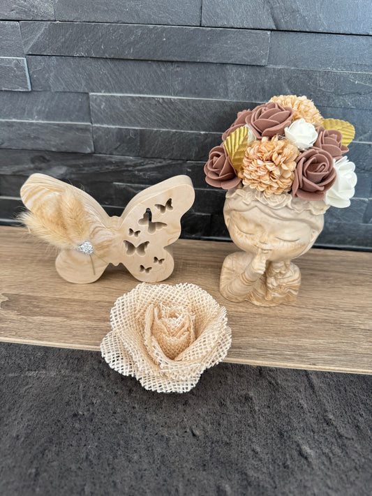 Buste petite fille florale