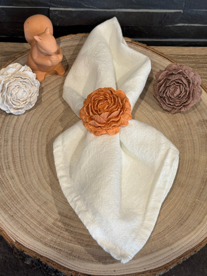 Rond de serviette Pivoine