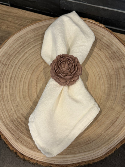 Rond de serviette Pivoine