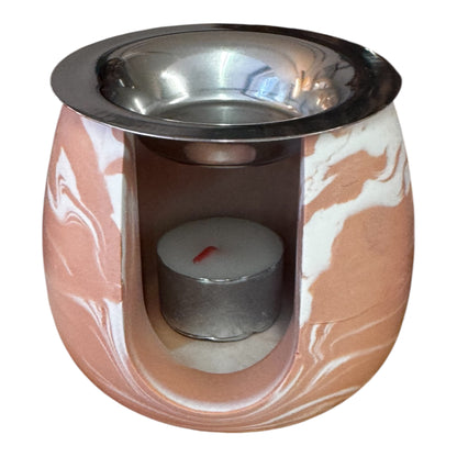 Brûleur de parfum|fondant en jesmonite artisanal – Décoration & bien-être | L’univers d’Elsa